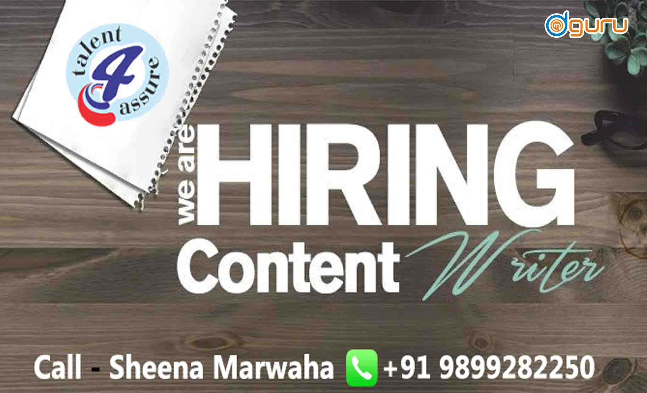 Job at Talent4Assure for Digital Marketing in New Delhi, India