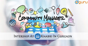 Community Manager Internship Vacancy Khabri Gurgaon