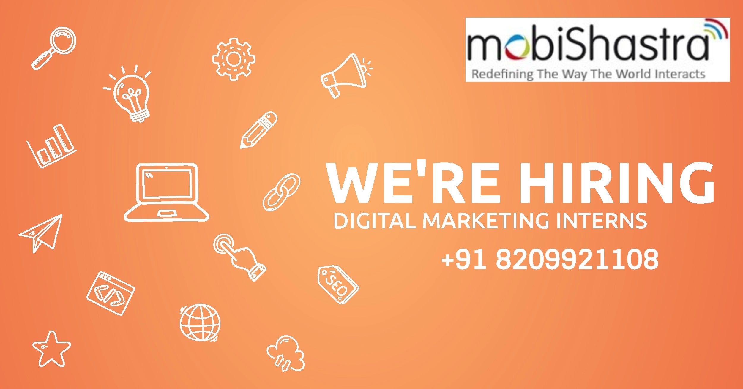 Digital Marketing Intern Job/Vacancy at Mobishastra Technologies