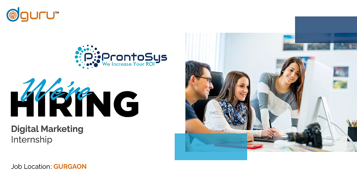digital marketing internship at Prontosys Technologies
