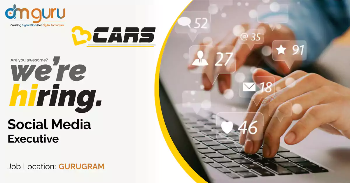 Social Media Executive at V3 Cars Delhi NCR, Gurgaon