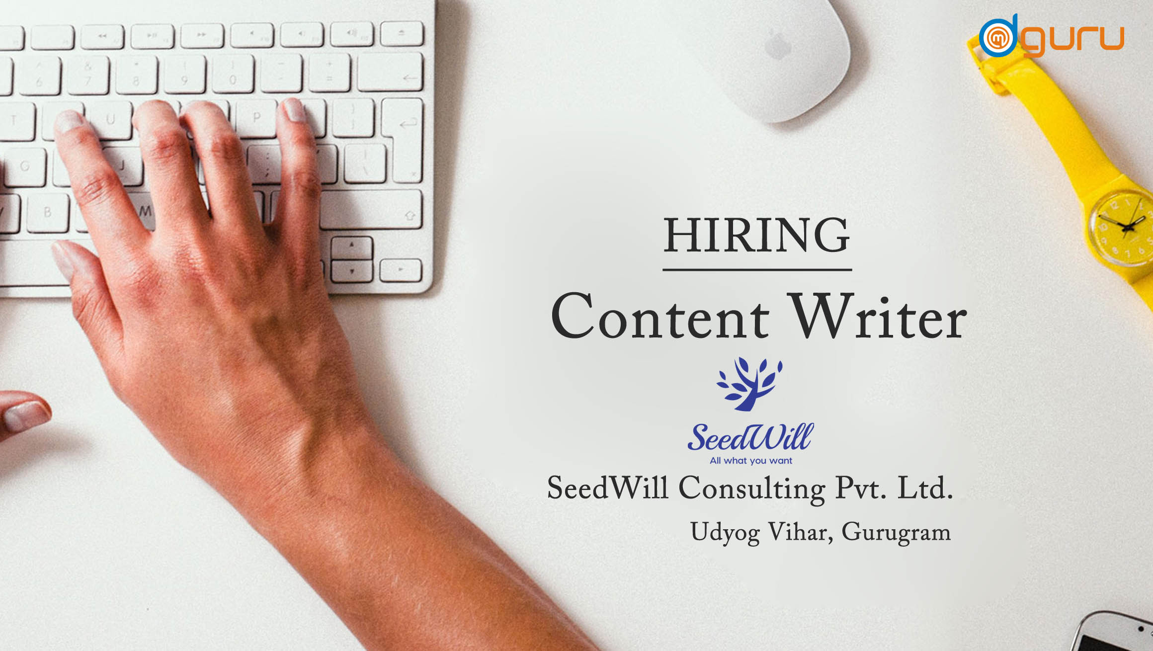 Job For Content Writer in Gurgaon, India